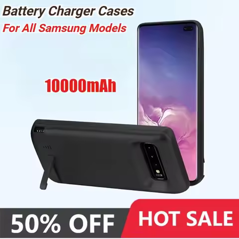 10000mAh Battery Charger Cases for Samsung Galaxy S8 S9 S10 S20 S21 S22 S24 Plus /Ultra Note 8 9 10 Note20 Power Case Power Bank