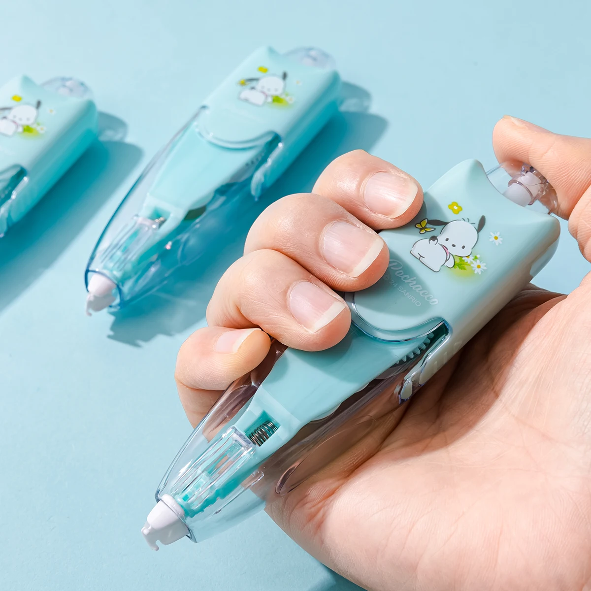 Imagem -02 - Sanrio Kawaii Gel Pen Fita Corretiva com Núcleo Kulomi para Crianças Melodia Escola Aprendizagem Artigos de Papelaria Metros