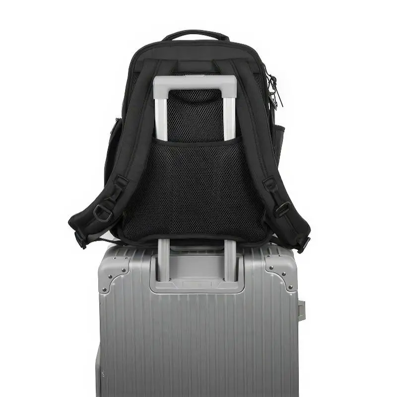 حقيبة ظهر احترافية للرجال - نايلون أسود مقاوم للطقس مع حجرة كمبيوتر محمول 2603173 #3