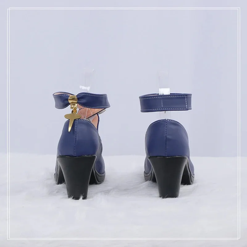 

Anime Star Rail Robin Cosplay Shoes Game Honkai Star Rail Robin Cosplay Blue High Heel Shoes Role Play Halloween Party Prop GFGG