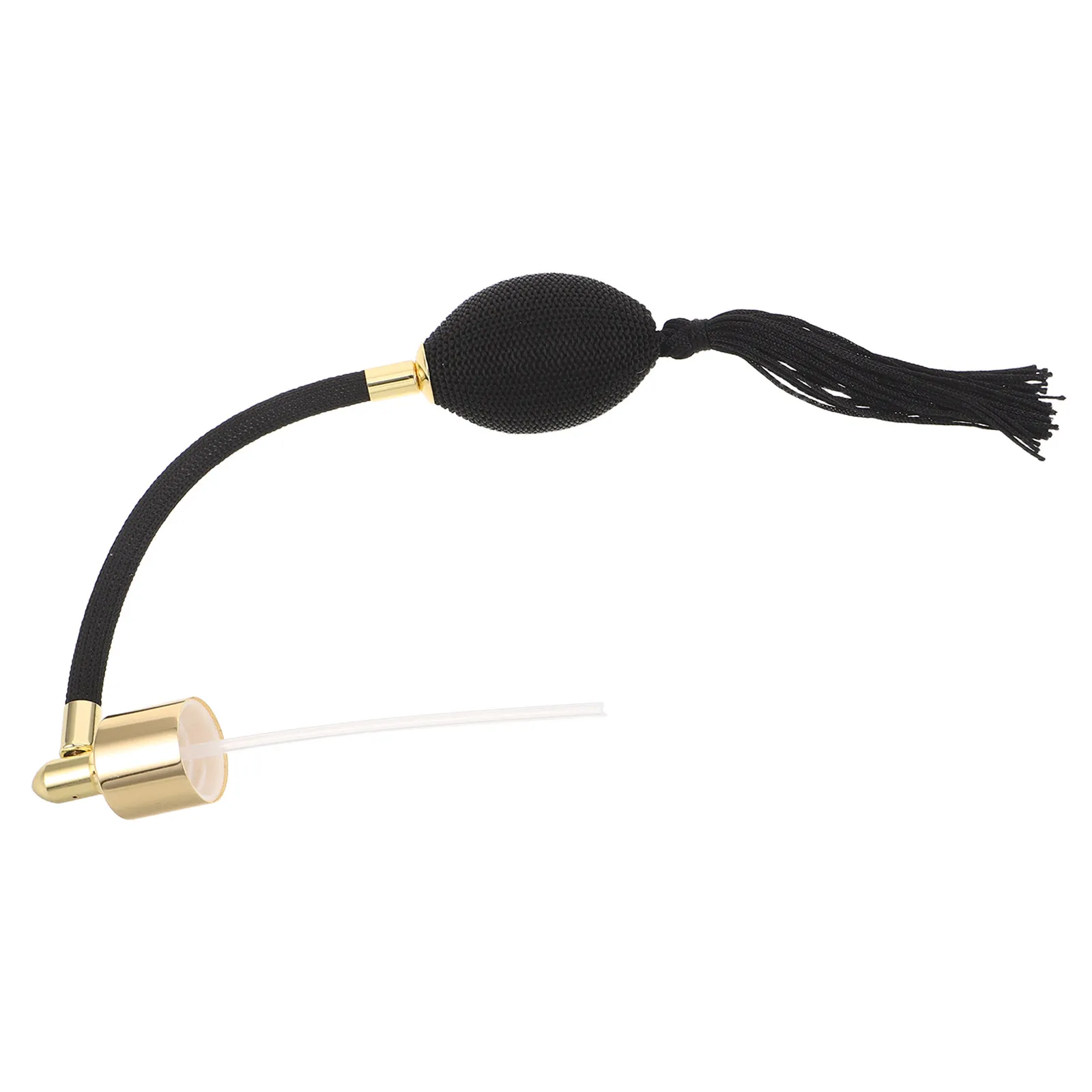 

Perfume Bottle Spray Tassel Airbag Head 18Mm Glass Cap Fine Mist Sprayer Replacement Nozzle Black Golden for Aromatherapy