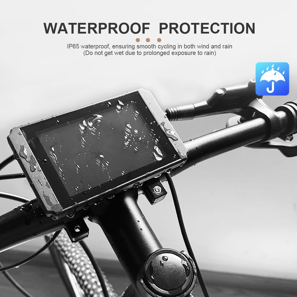 دراجة كهربائية عرض KT LCD8H 24 فولت 36 فولت 48 فولت 72 فولت Ebike LCD led 5Pin SM/مقاوم للماء التوصيل عرض لمجموعة تحويل الدراجة الكهربائية #4