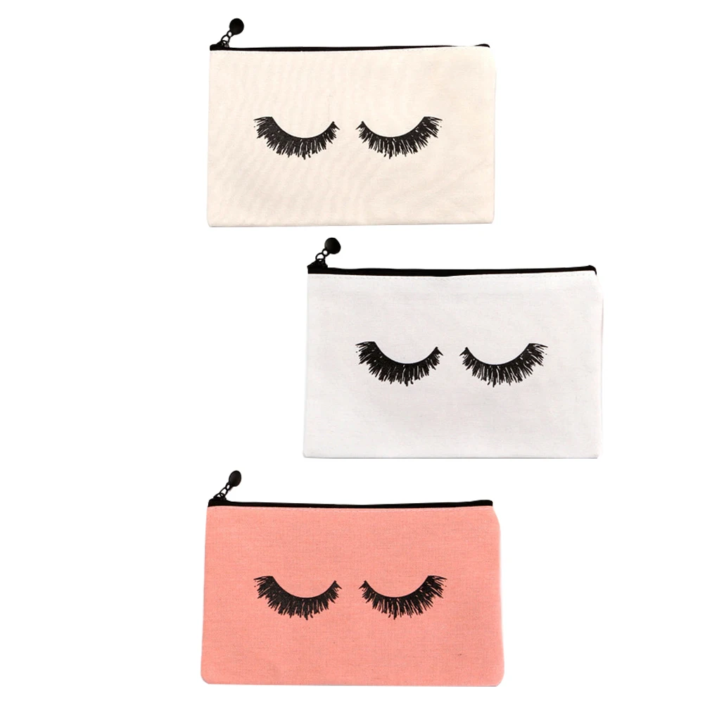 3 個の化粧バッグキャンバスオーガナイザー女性のための巾着トイレタリー化粧品バッグ大宇宙旅行収納美容ケース