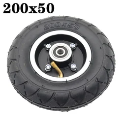 8 Inch Electric Scooter Wheel 200x50 Pneumatic Inner and Outer Tire Aluminum Alloy 10mm Hub with 6200 Bearing