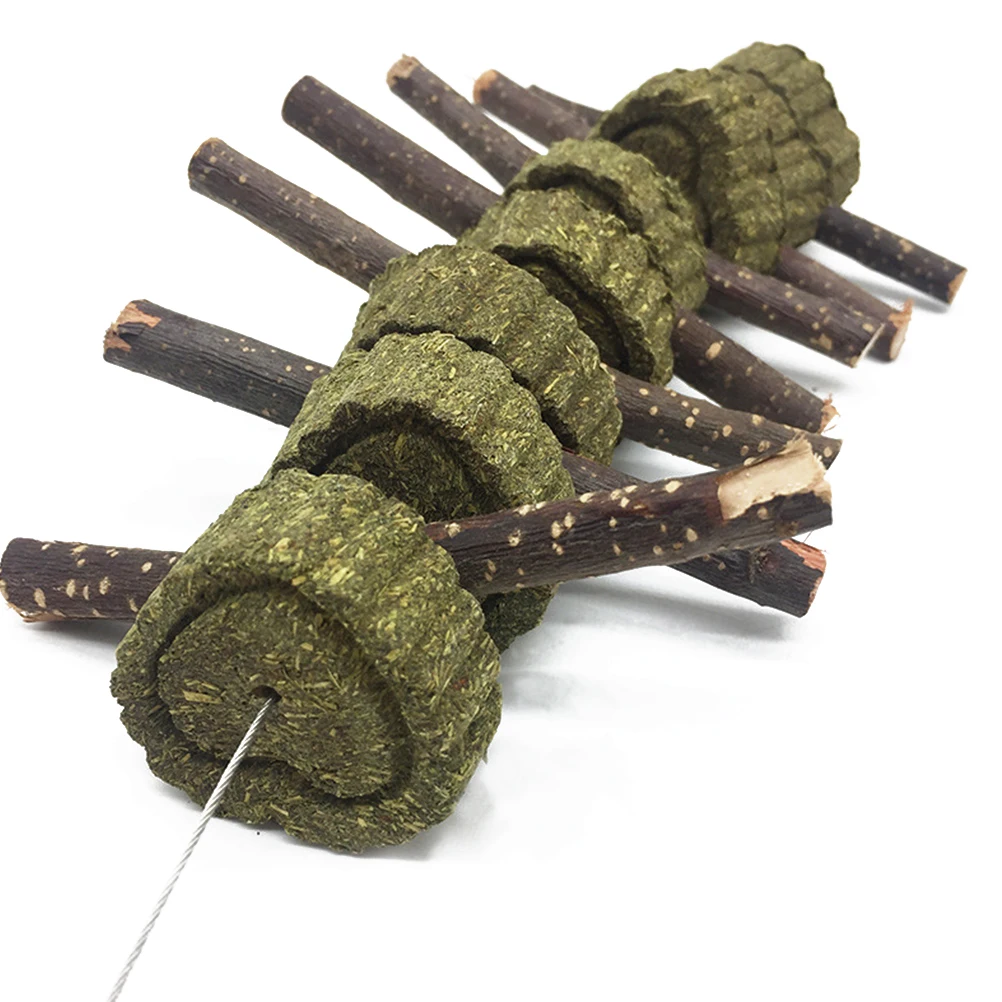 

Molar Skewers Chew Sticks Hanging Toys Pet Snacks Guinea Hamster Molar String Applesticks Dental Health Toy