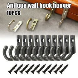 10 Pcs Vintage Hat Coat Door Hooks Wall Mounted Zinc Alloy Hook Hanger Home PRE