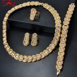 Luxury Quality Jewelry Set For Women Pearl Necklace Bracelet Ring Earring 2024 Trend Wedding Party Jewelry Set Mother's Day Gift