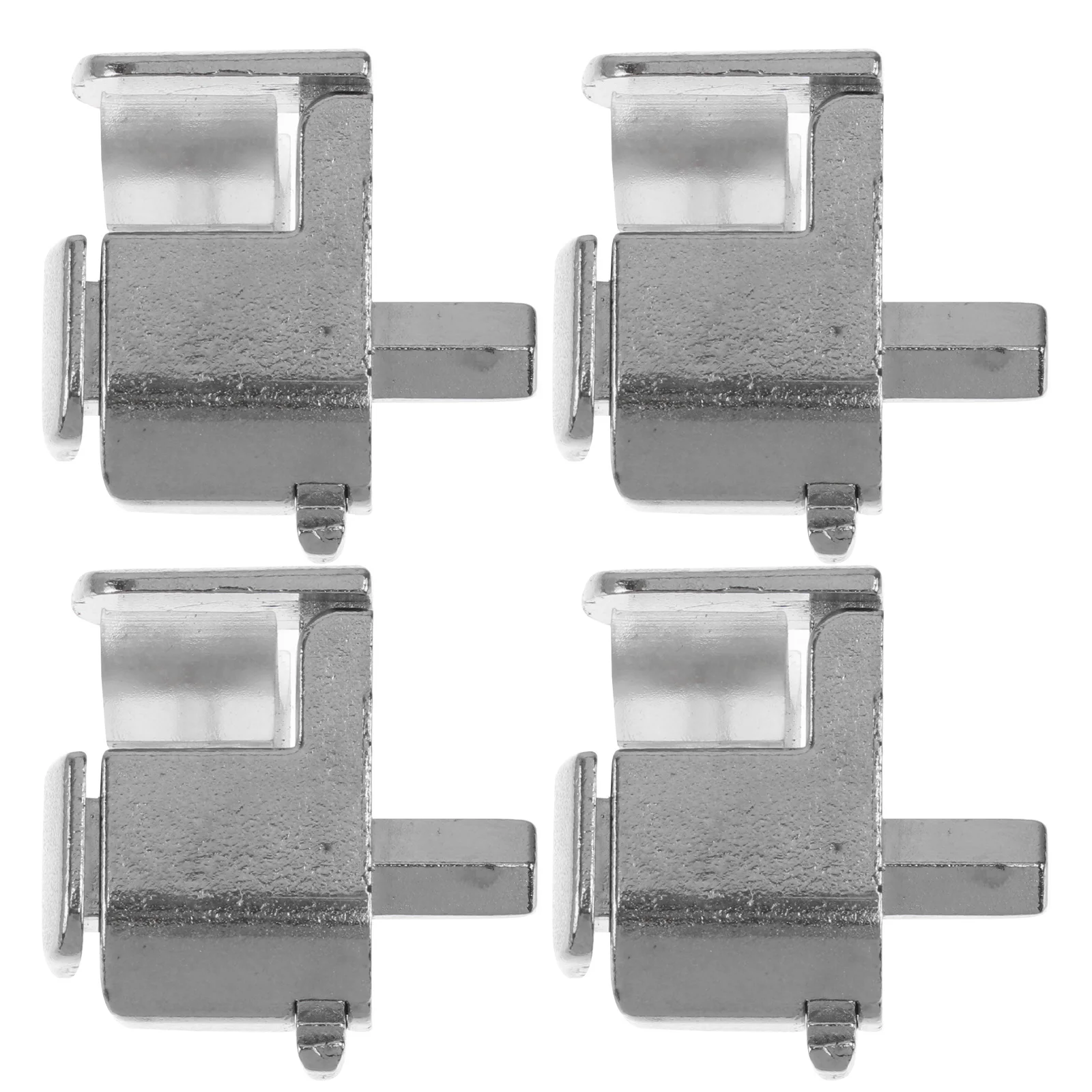 

4Pcs Adjustable Glass Shelf Brackets Zinc Alloy Grass Clips Practical Durable Bright Surface Easy to Operate Grass Racks