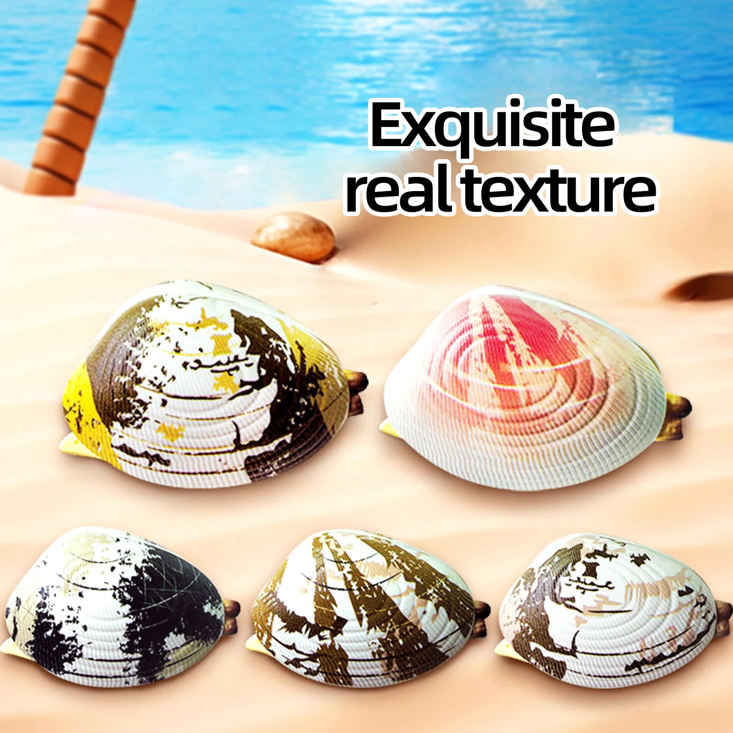 Giocattolo con pistola ad acqua a colpa spray, piccola pistola ad acqua a conchiglia simulata, scherzo e parodia che assorbe l'acqua e premere il giocattolo del gioco dell'acqua