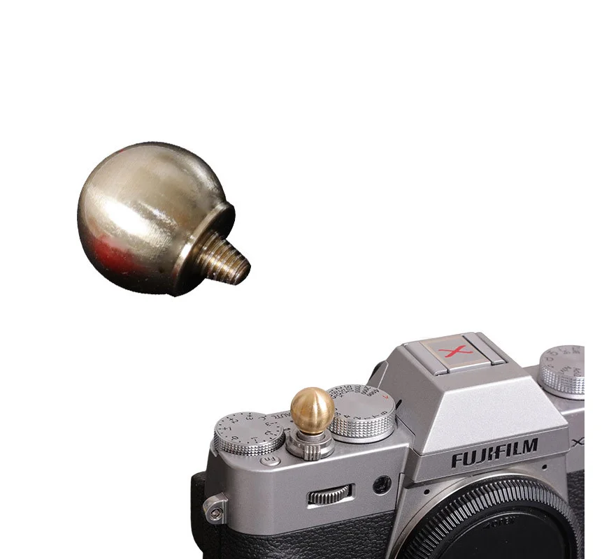 Metal Sphere Ball Shutter Release Button Hot Shoe Adapter Cover Cap for Fujifilm Fuji XT4 XS10 XT30II XT3 X100V XT2 XE4 Camera