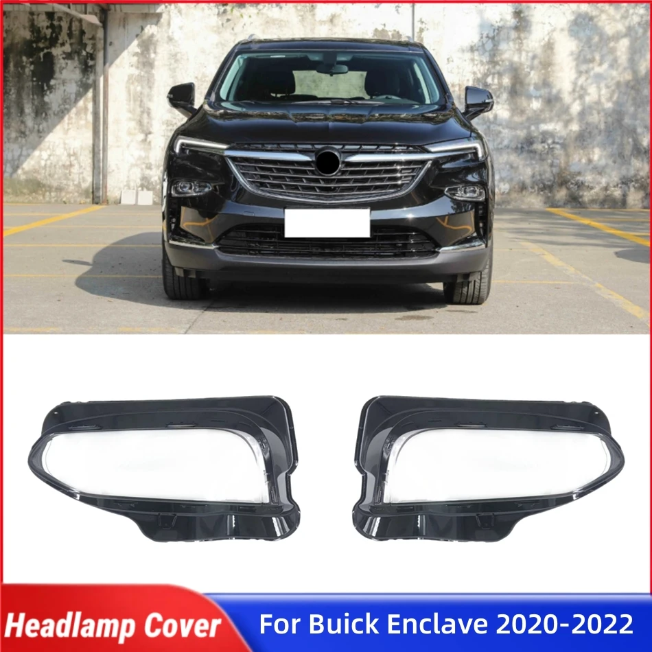 Para Buick Enclave 2020 2021 2022, cubierta de lente de faro delantero de coche, tapas de pantalla, lente de carcasa de faro