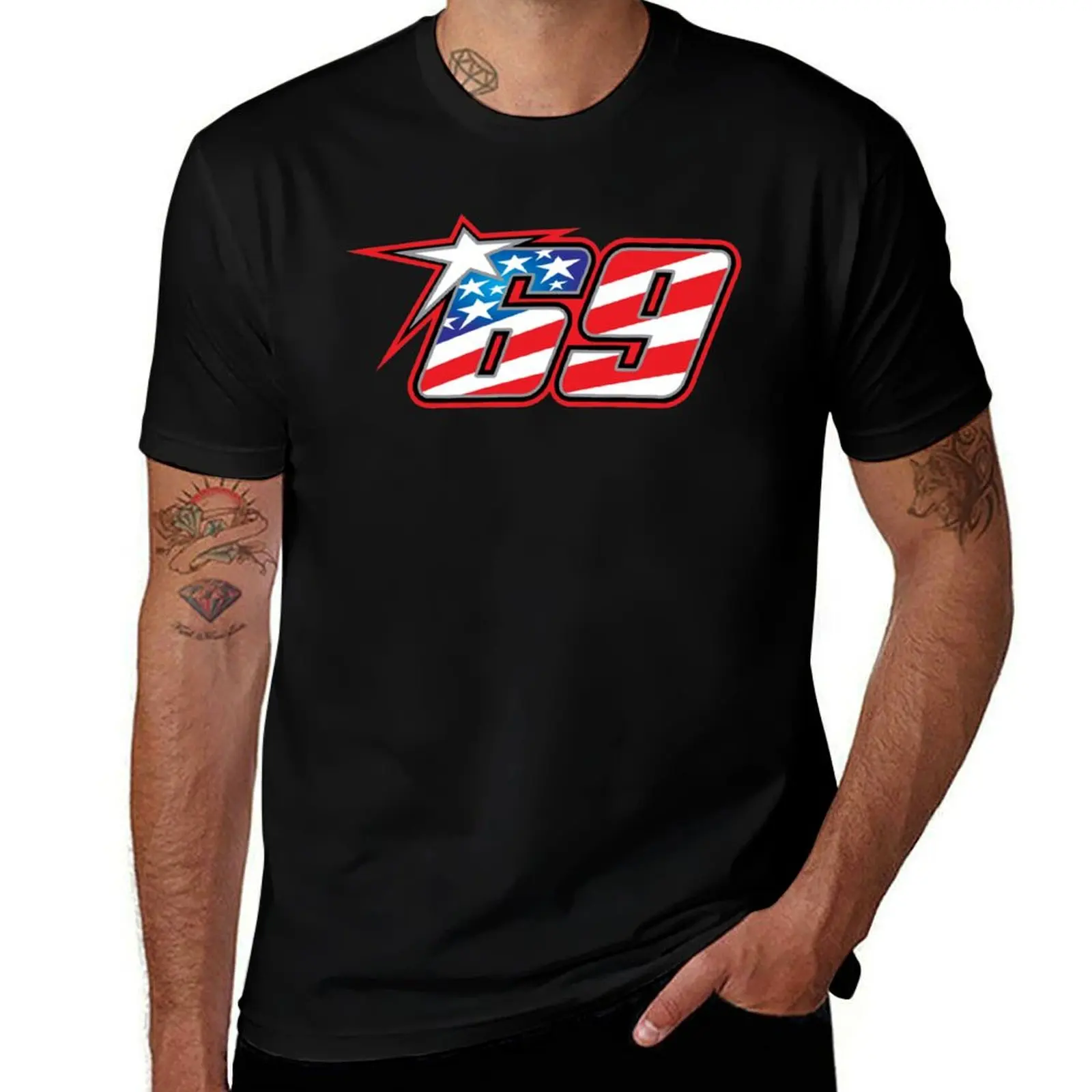 

Nicky Hayden 69 T-Shirt t shirts for man slim fit t shirts designer mens graphic t shirts T-shirt