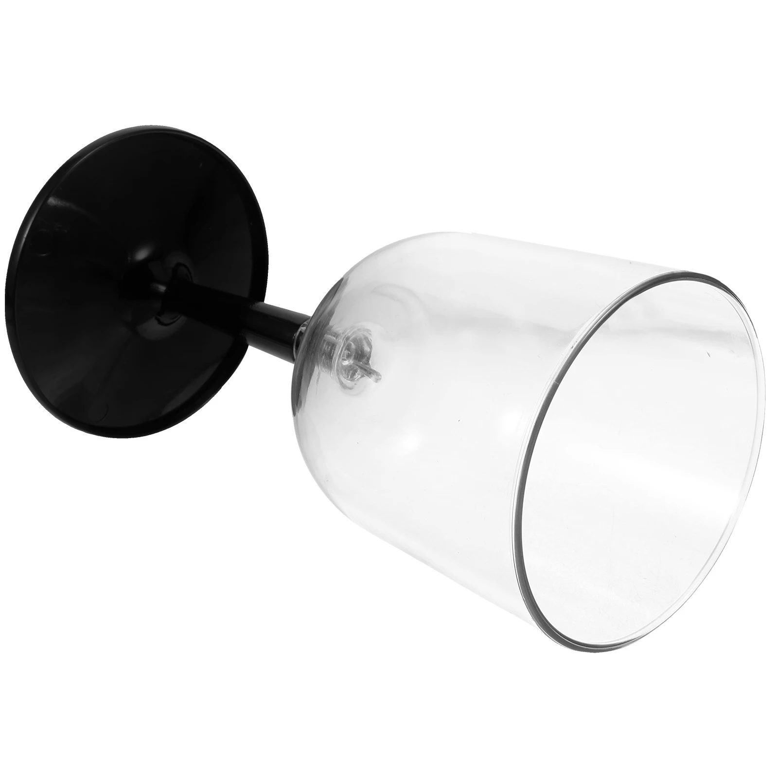

Anti fall Portable Camping Wine Goblet Black Resin Stemware Balloon Goblets Reusable Drinks Cups Outdoor BBQ Party