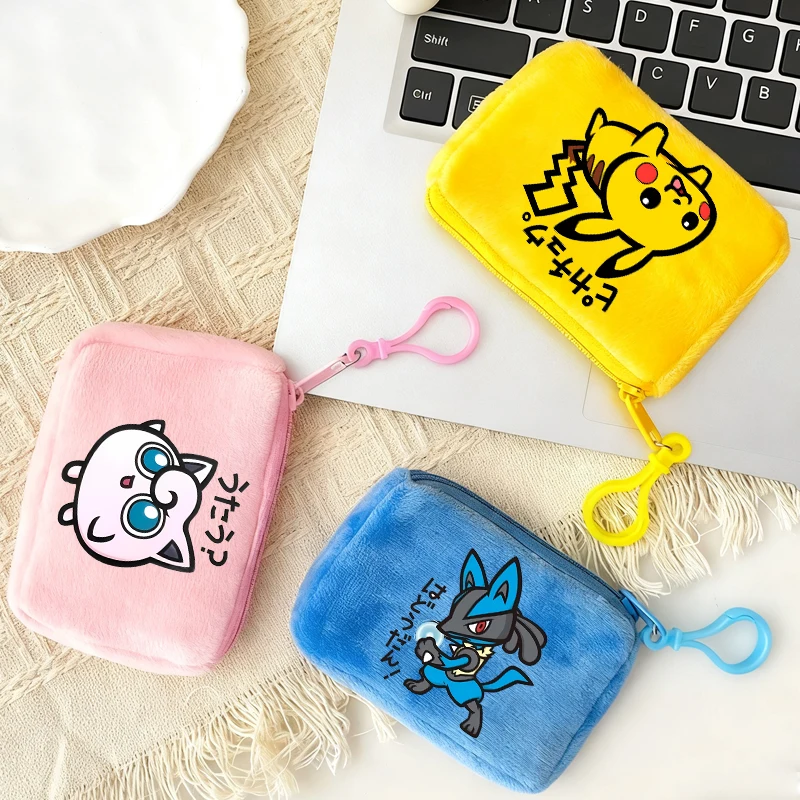 Квадратные-кошельки-для-монет-с-изображением-покемонов-мини-кошельки-на-молнии-с-принтом-Пикачу-Генгар-портативные-сумки-для-хранения-ключей-детский-подарок