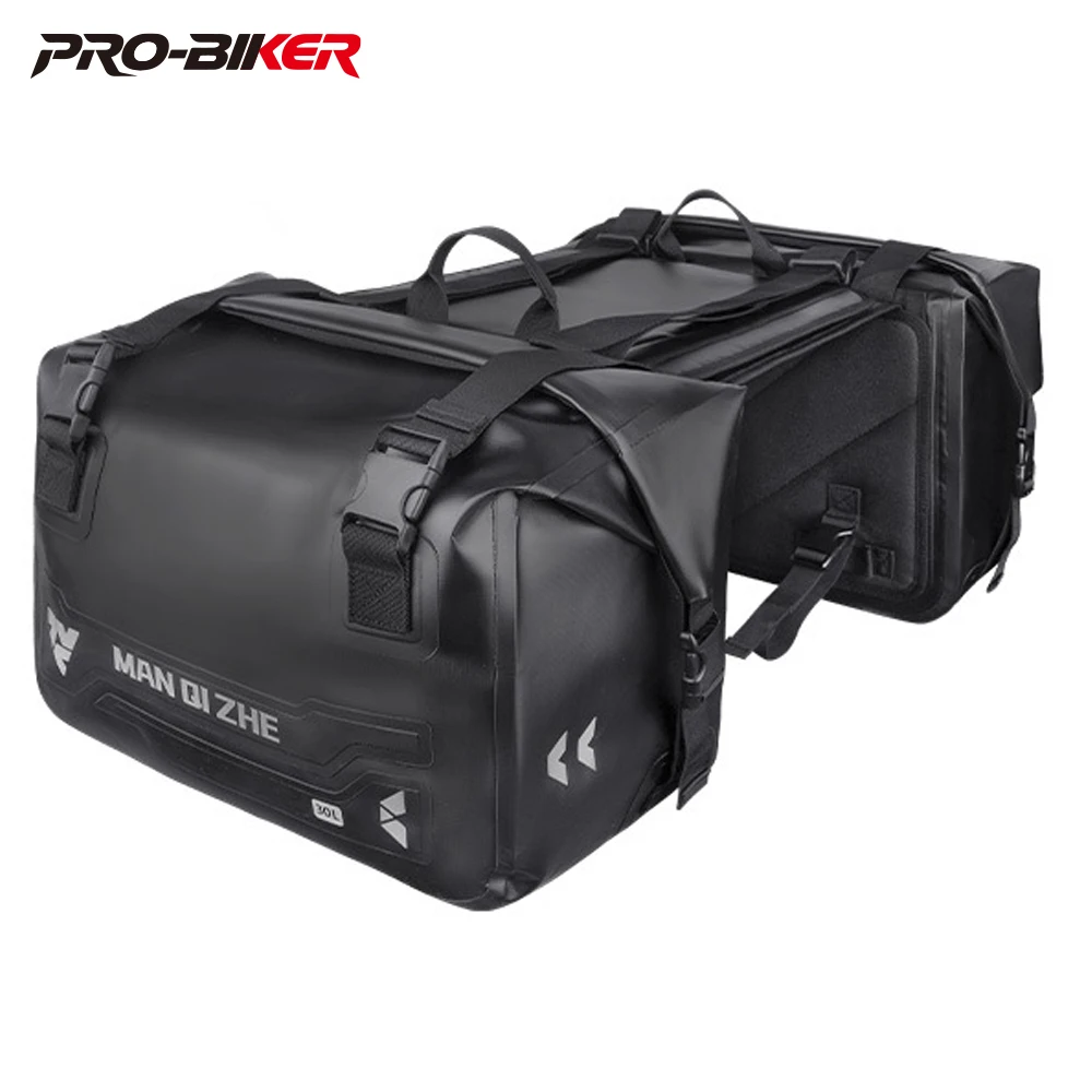 

Мотоциклетные седельные сумки, водонепроницаемая, задняя мотоциклетная сумка большого пространства, светоотражающая сумка для мотоцикла, износостойкая сумка для мотоцикла