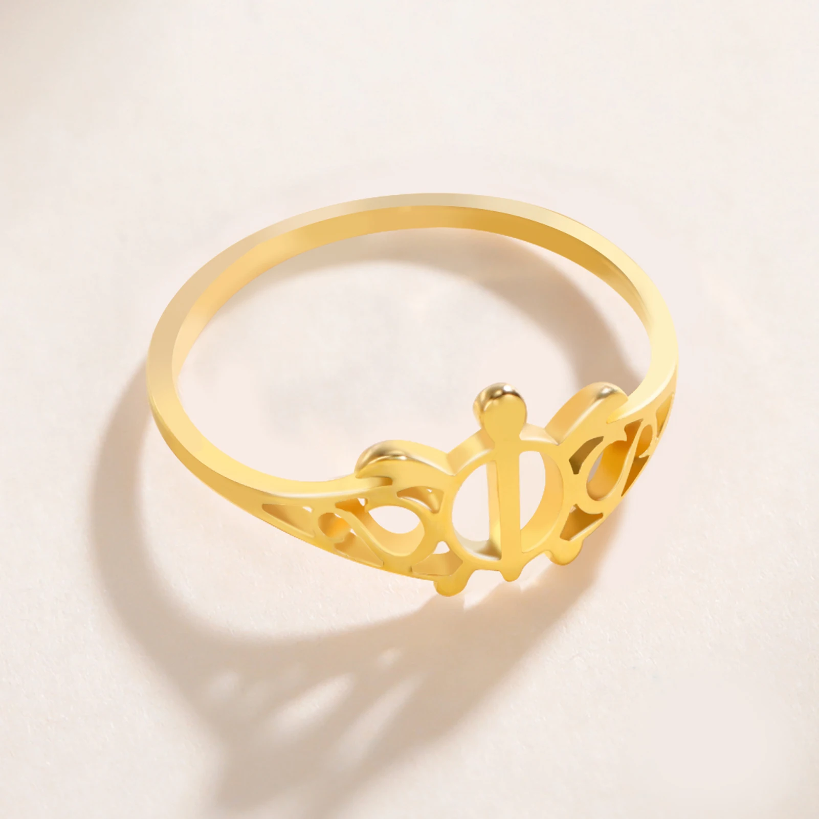 COOLTIME Meeres schildkröten ring für Frauen Männer Edelstahl Meeres tier Fingerringe Ozean Surfer Modeschmuck Strand party Geschenk – Detail 8