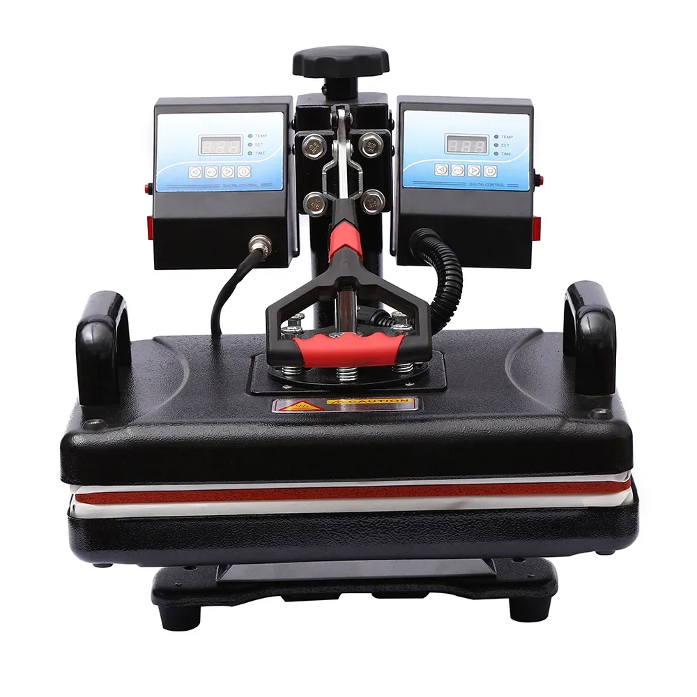 For 12*15' Heat Press Machine Double Controller Machine Multifunctional Sublimation Machine 29*38cm