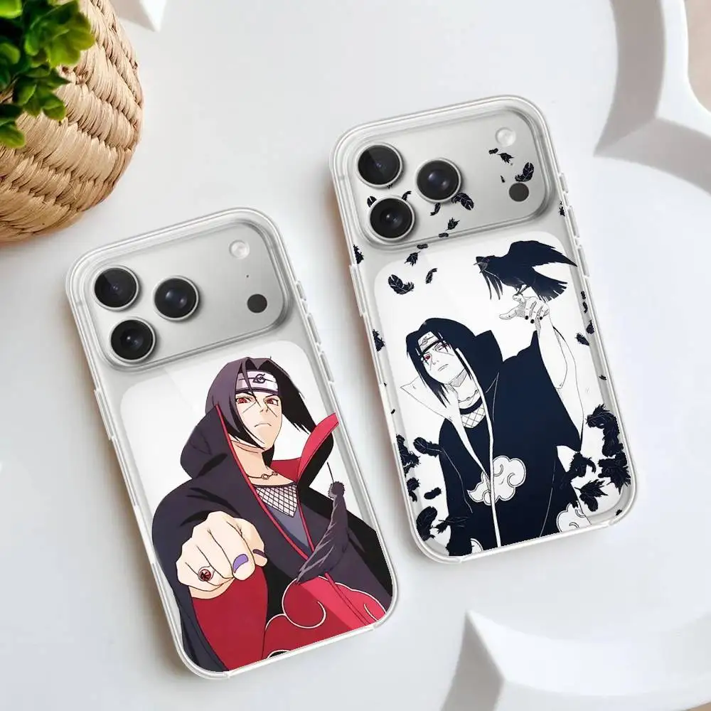 Coole I-Itachi Uchiha-S Handyhülle für iPhone 17 16 15 12 11 Pro Max 14 Plus 13 Mini Transparente Weiche Schutzhülle