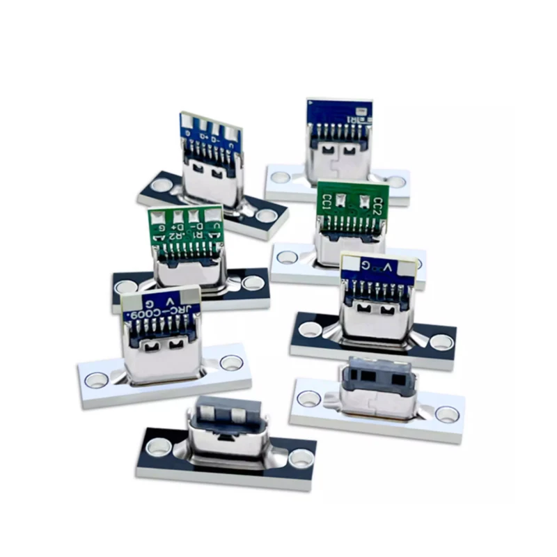 DC5V female socket with fixed board keyboard separation cable module USB extension cable with fixed hole TYPE-C interface module