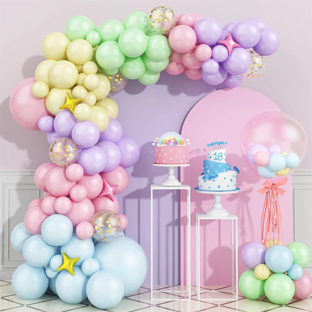 

Macaron Colorful Balloons Kit Garland Arch Wedding Birthday Anniversary Decor Gender Reveal Party Supplies Kid Toy Candy Ballons