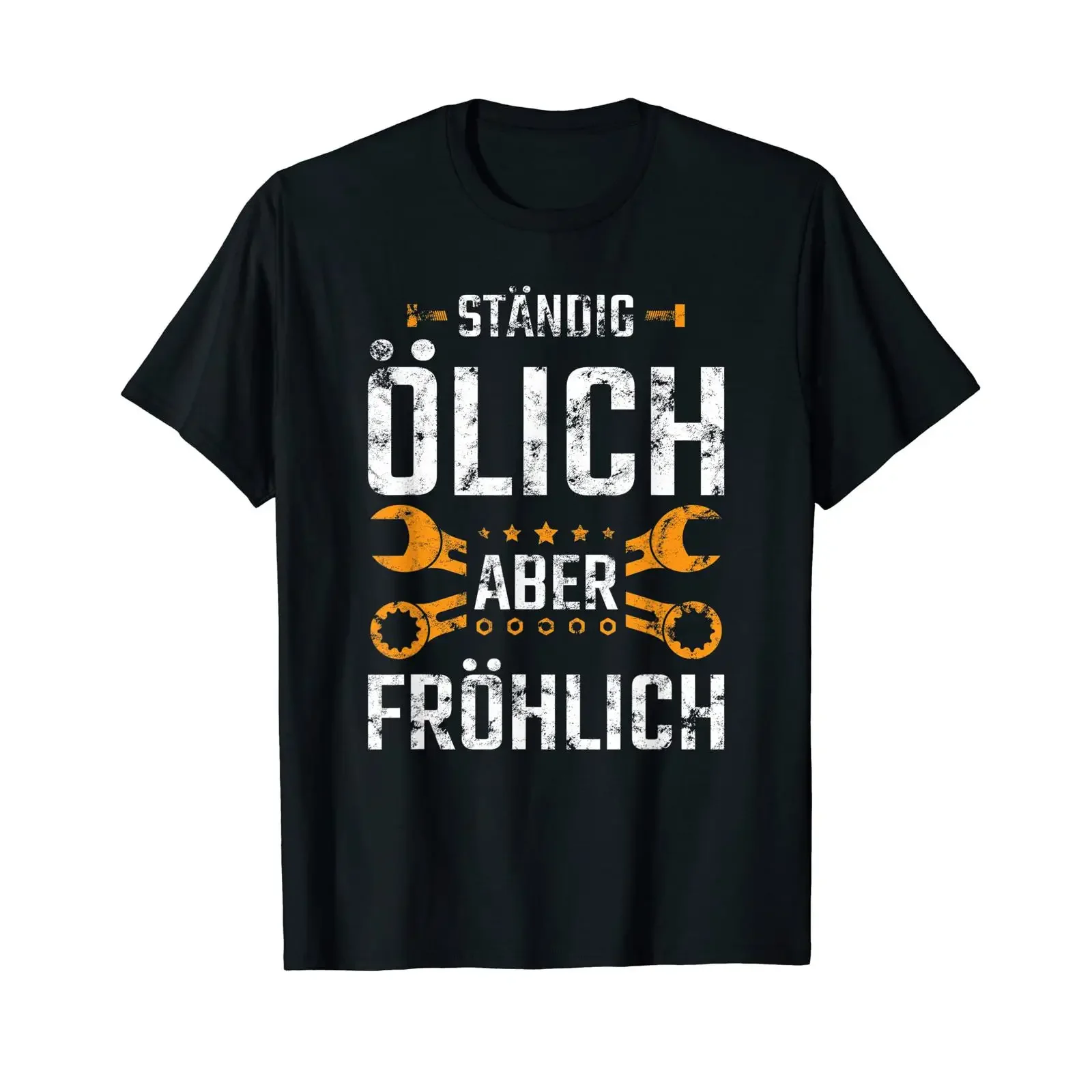 Funny Mechanic Car Fixer Constantly Oily But Cheerful T Shirt vintage Washed graphic homme Soft Comfortable Stretched