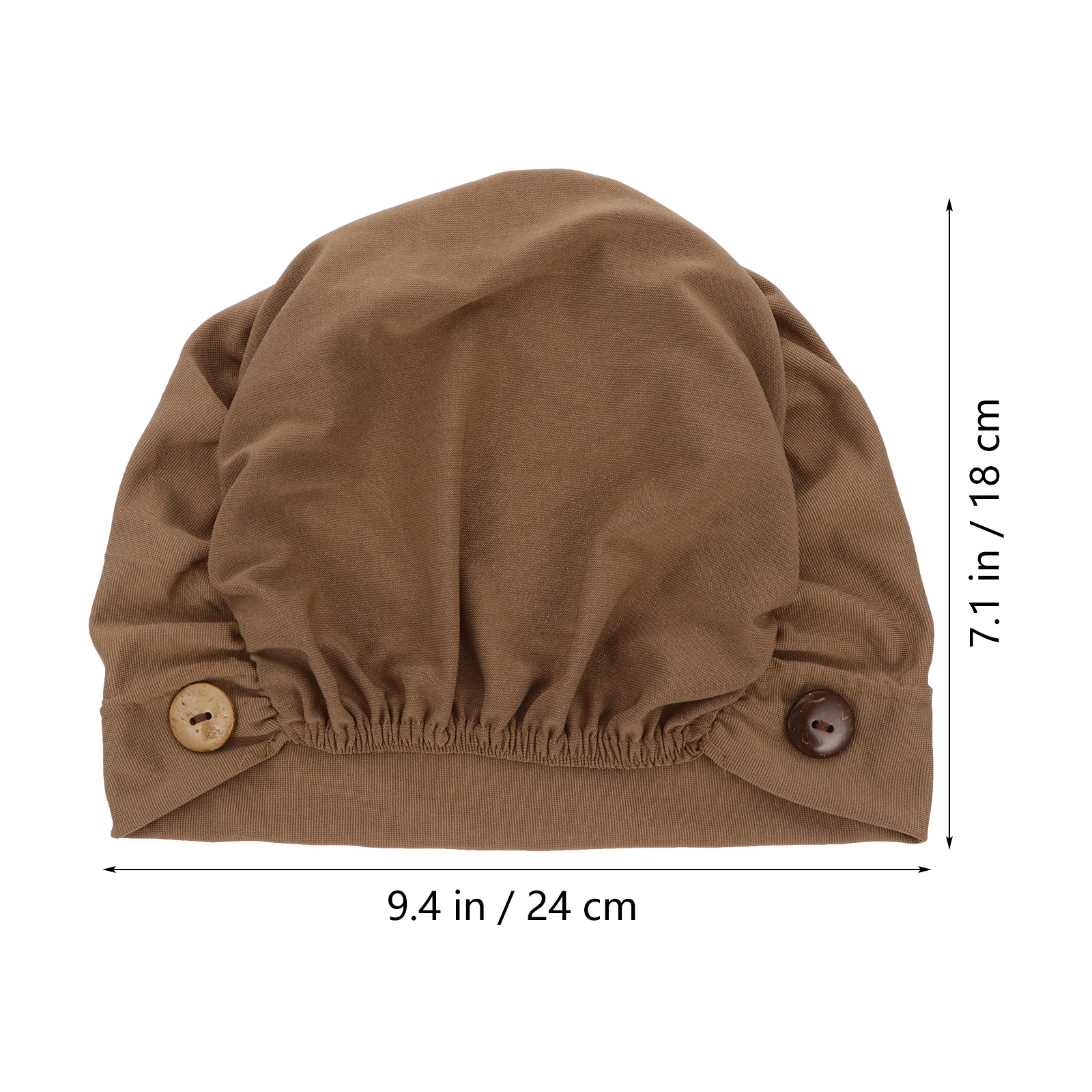 

3Pcs Multifunctional Hat Bouffant Caps Buttons Stretch Headband Crystal Hemp Turban Scarf Breathable Cap