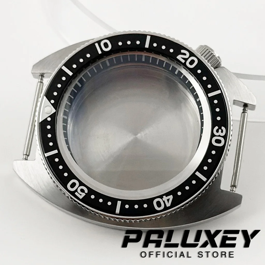 NH35 41 مللي متر علبة ساعة ميكانيكية مقببة الياقوت الزجاج التونة السلاحف لتعديل أذن البحر NH35 NH36 NH34 NH38 حركة 28.5 مللي متر الطلب