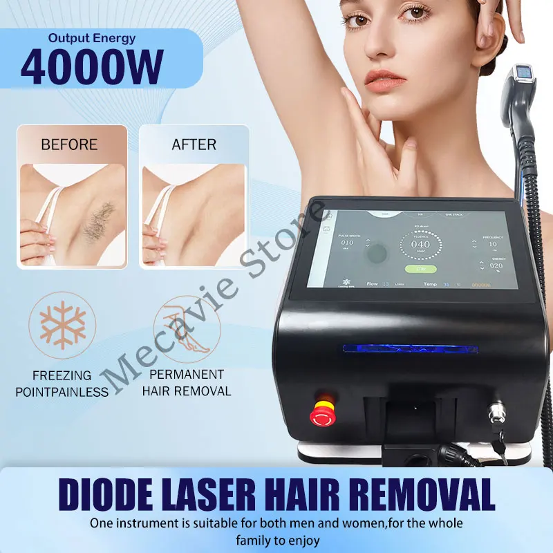 

Диодный лазерный аппарат для удаления волос Профессиональный лазер для мужчин и женщин Ice Pitanium 755 нм 808 нм 940 нм 1064 нм Лазерная эпиляция