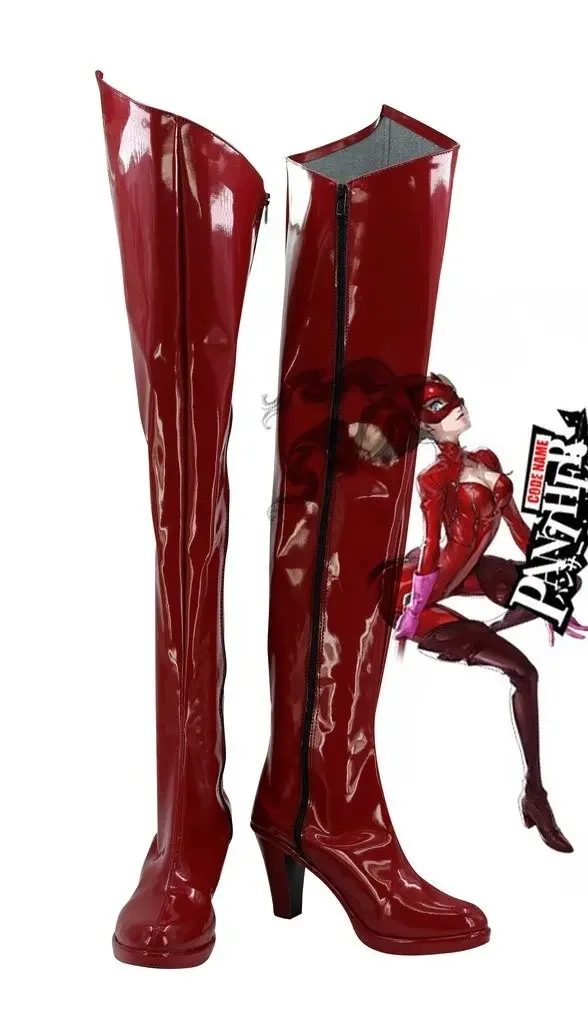 P5A the Day Breakers Persona 5 Kaitou Anne Takamaki Cosplay Shoes Boots Custom Made