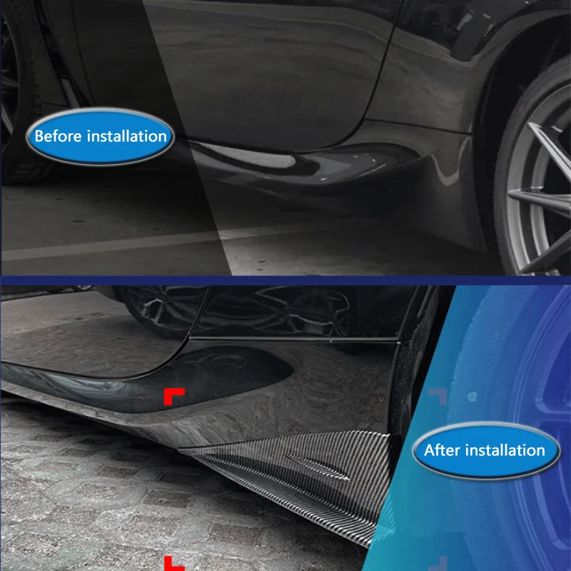 

Угол задней боковой юбки из АБС-пластика для Subaru BRZ для Toyota GR86 2022 2023 2024 2025, воздушный спойлер, диффузор, автозапчасти, аксессуары