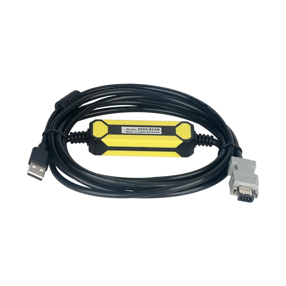 ASDA-B2 AB Suitable For Delta A2 Servo Drive CN3 Connect PC Communication Programming Cable ASD-CNUS0A08 A3 B3 E3-E