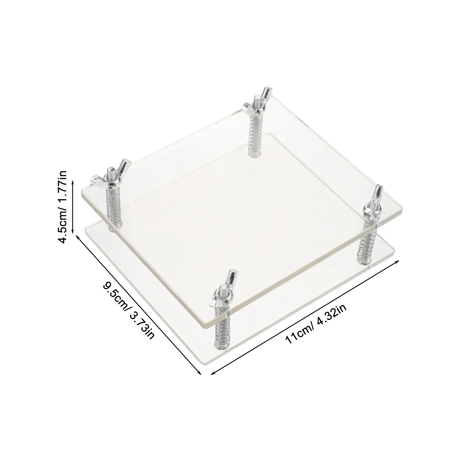 2Pcs Card Bending Corrector Acrylic Flat Keeper Pressing Device for Sports Trading Card Protection Document Restoration Repair