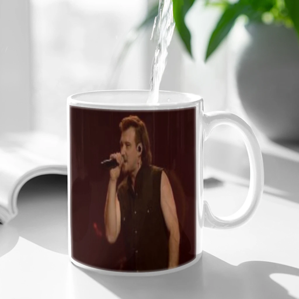 

Singer Morgan Wallen Coffee Mug 11oz Fun Ceramic Coffee Tea Cocoa Cup Handle Tea Drink Cup