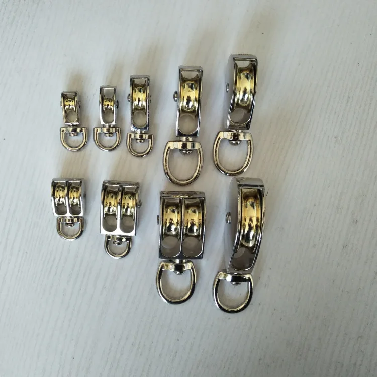 Zinc Alloy Small Pulley Mini Sheave Block Rope Pulley Greenhouse Vent Wheel Micro Lifting Hoist Wheel