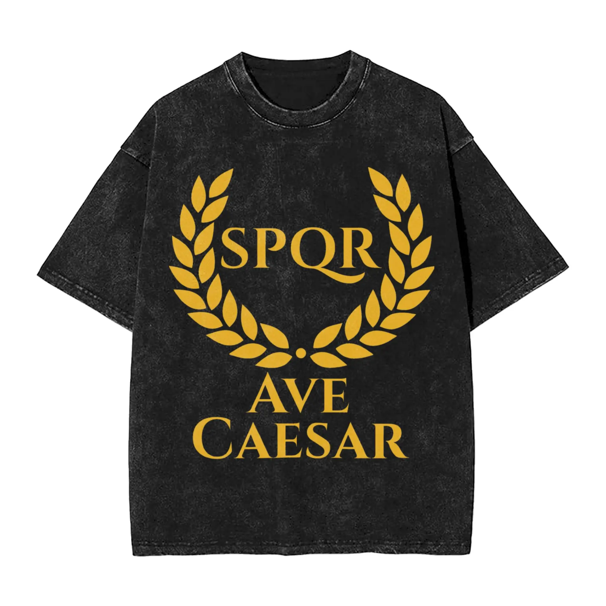 Couple T Shirt Ave Caesar Washed T-Shirts Popular  Summer Tee Shirt Vintage Loose Cotton Clothes Birthday Present