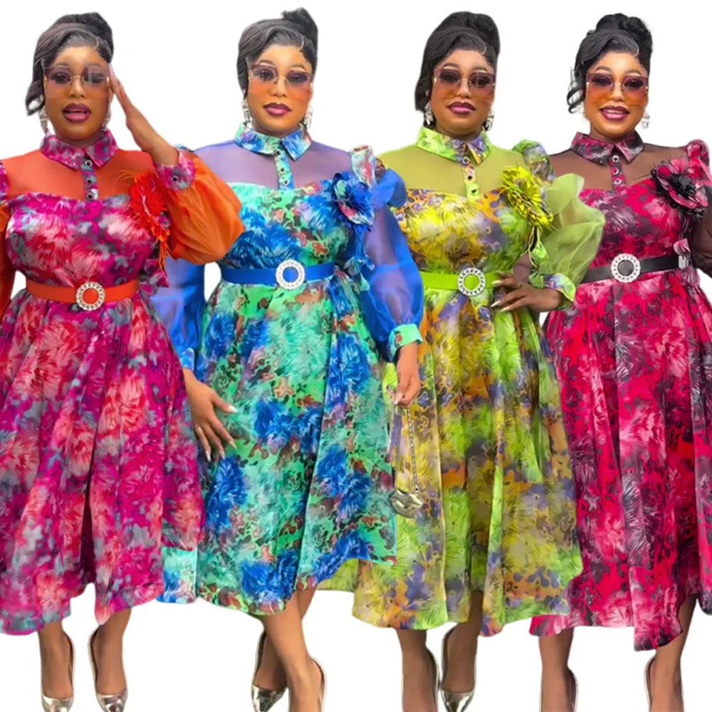 

Elegant African Dresses for Women 2025 Africa Clothing Plus Size Evening Wedding Party Long Dress Dashiki Ankara Outfits Robe