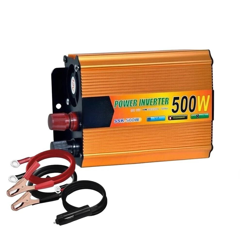 500W for mini Car Inverter For Small Appliances 12V To 230V Voltage DC AC Power Converter Car Modified Sine Wave Car Accessories