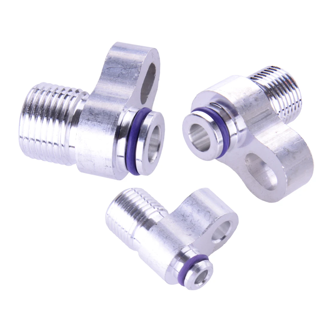 

DWCX Universal 3pcs A/C Lines AC Compressor Drier Condenser Radiator Fitting Adapter for Auto Air Conditioning Hose R134a