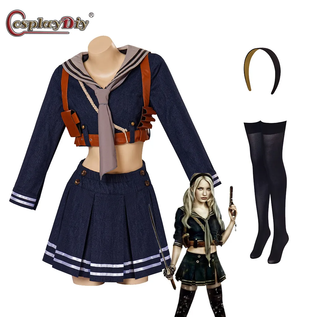 

Костюм для косплея Cosplaydiy с присосками, Детская кукла, женский костюм, куртка, шарф, матросское платье, юбка, Хэллоуин, карнавальный костюм с чулками
