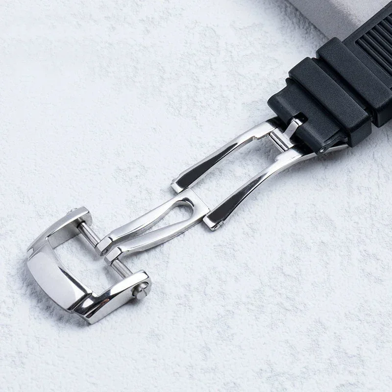 Correa de reloj de goma de silicona para PATEK PHILIPPE Nautilus 5711 5712g para interfaz especial de hombre 25*13mm correas de reloj impermeables