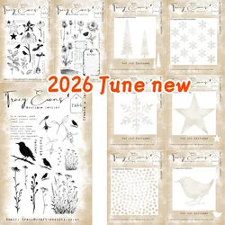 2026 June new Snippet Stencil Metal Cutting Stamps Scrapbook Diary Decoration Stencil Embossing Template Greeting Handmade