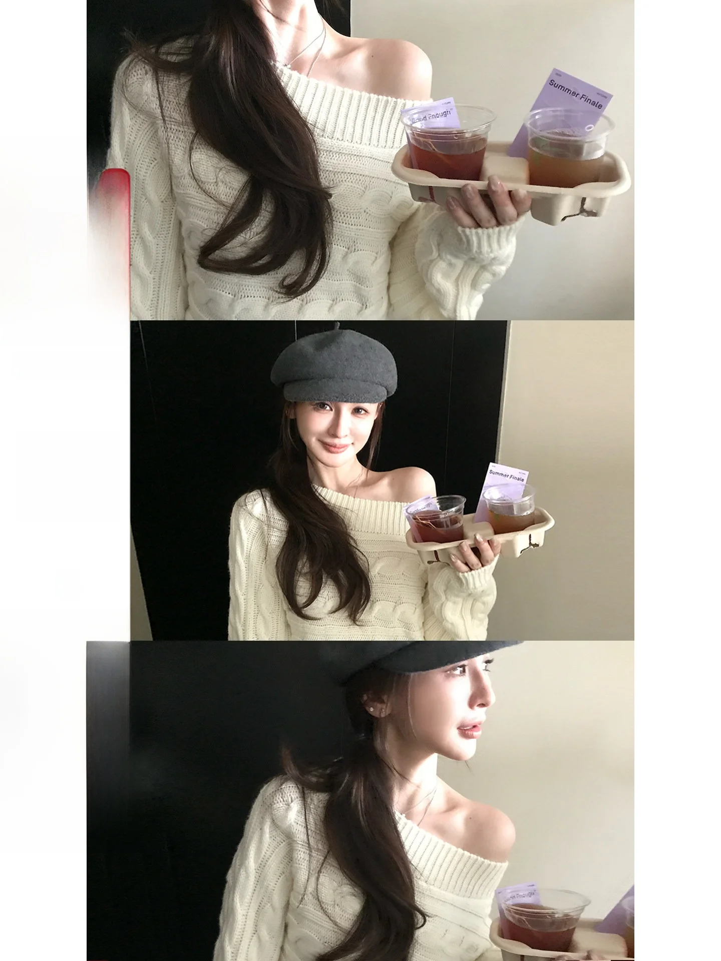 

Женский вязаный свитер Skk Store Tianui Niu из шерсти, винтажный, с перекрученным узором, свободного кроя, длинный рукав, модель 24 Stra