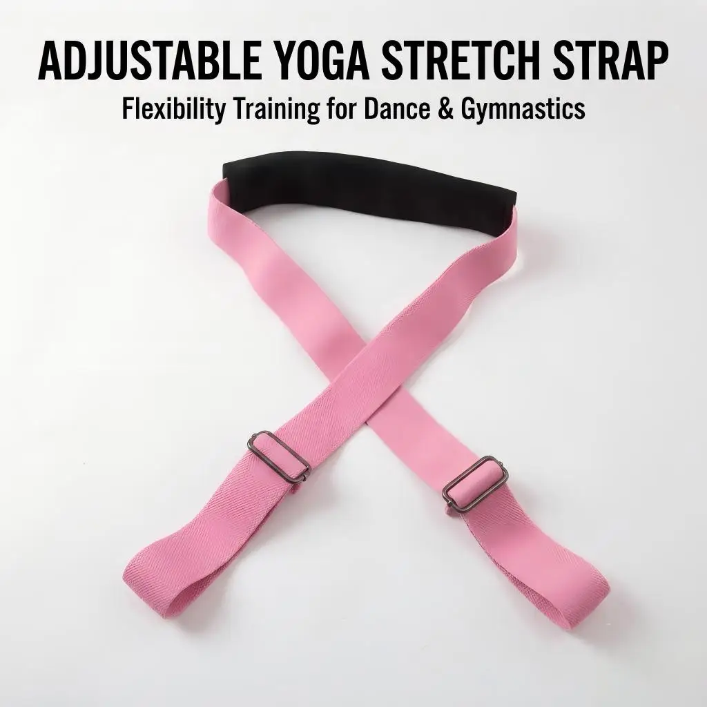 Adjustable Yoga Split Stretching Strap Leg Stretch Trainer Band Flexibility Training Belt for Dance Gymnastics Home Workout