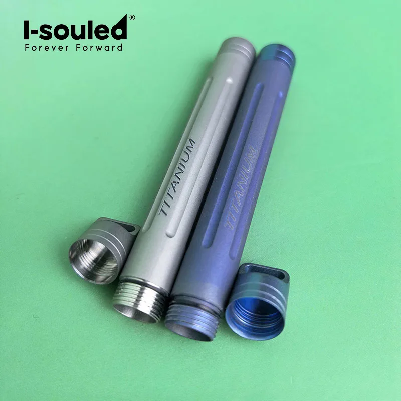 Pure titanium dental sign tube, waterproof storage tube, sealed compartment, portable ear spoon