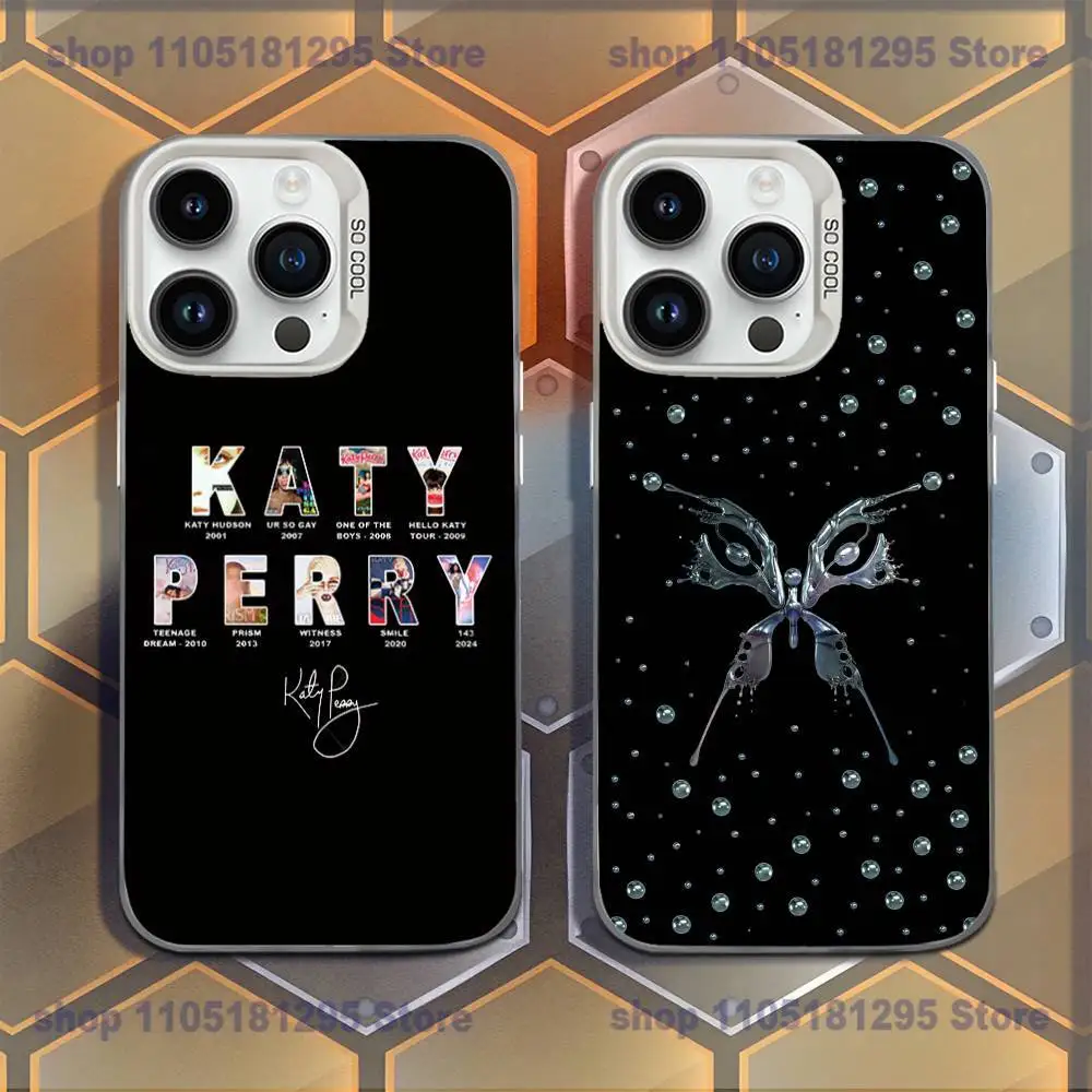

K-Katy Singer P-Perry143 Phone Case For iPhone XR,17,16,15,14,13,12,11,Mini,Pro,E,MAX White Candy Matte Shockproof Cover