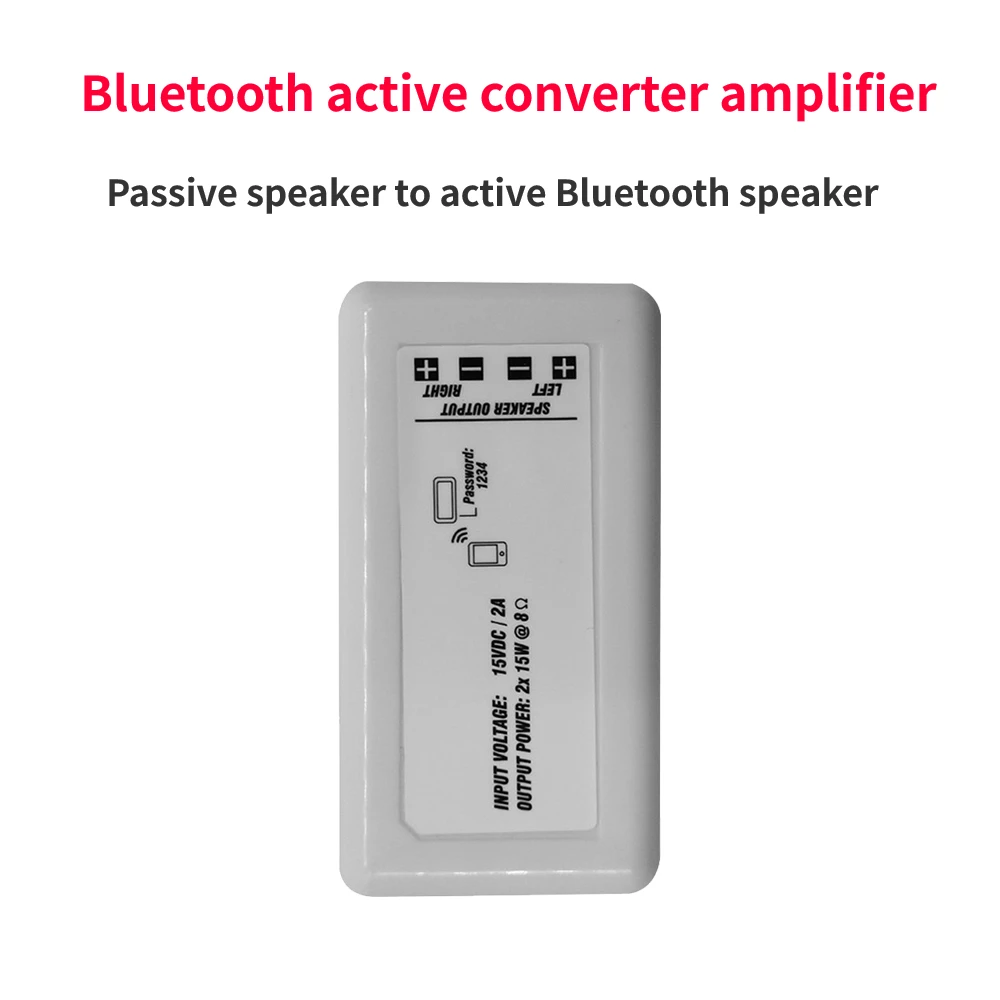 

Portable Mini Bluetooth Amplifier Active Converter 2*15W for Home Theater Background Sound System Audio Stereo Ceiling Speakers
