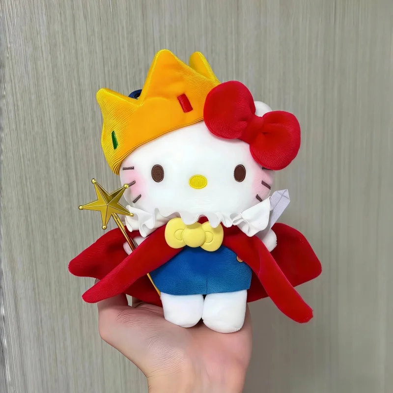 Cartoon Anime Hello Kitty Wishing Star King Kt Cat Keychain Bag Pendant Cute Plush Toy Doll Car Decoration Girl Holiday Gift