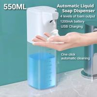 Infrared Sensor Automatic Soap Dispenser Foaming Dispenser Contactless Design Smart Foam Dispenser 550ml Capacity USB Charging
