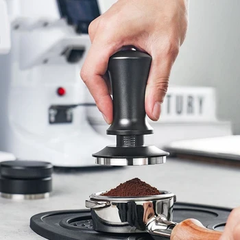 51 مللي متر Hengli دوامة نمط مسحوق القهوة الصحافة مسطحة القاع المطرقة الفولاذ المقاوم للصدأ القهوة أداة القهوة الهراسة