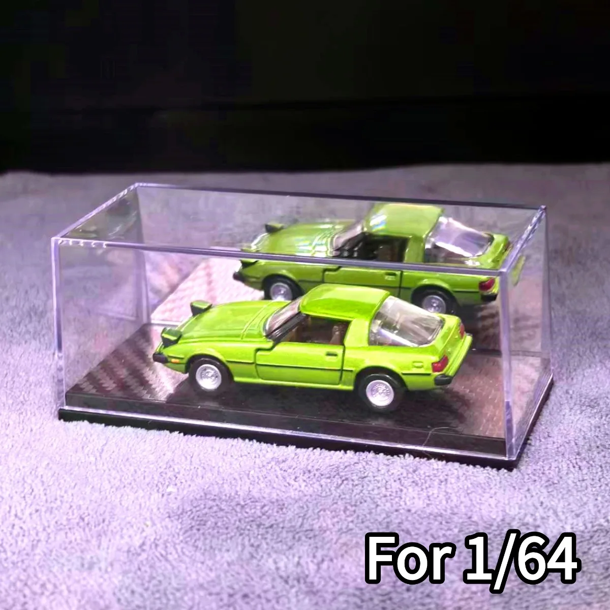 

Acrylic Display Case Box for Scale 1:64 1:87 Tomica Bburago Spark Minichamps Parking Car Model DIY Diorama Miniature Figure Toy